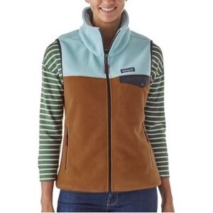 Patagonia Women's Snap-T Synchilla Fleece Vest Women's Colorblock Full Zip XL
